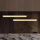 Modern Rectangular  Kitchen Island LED Ceiling Light Image - 11