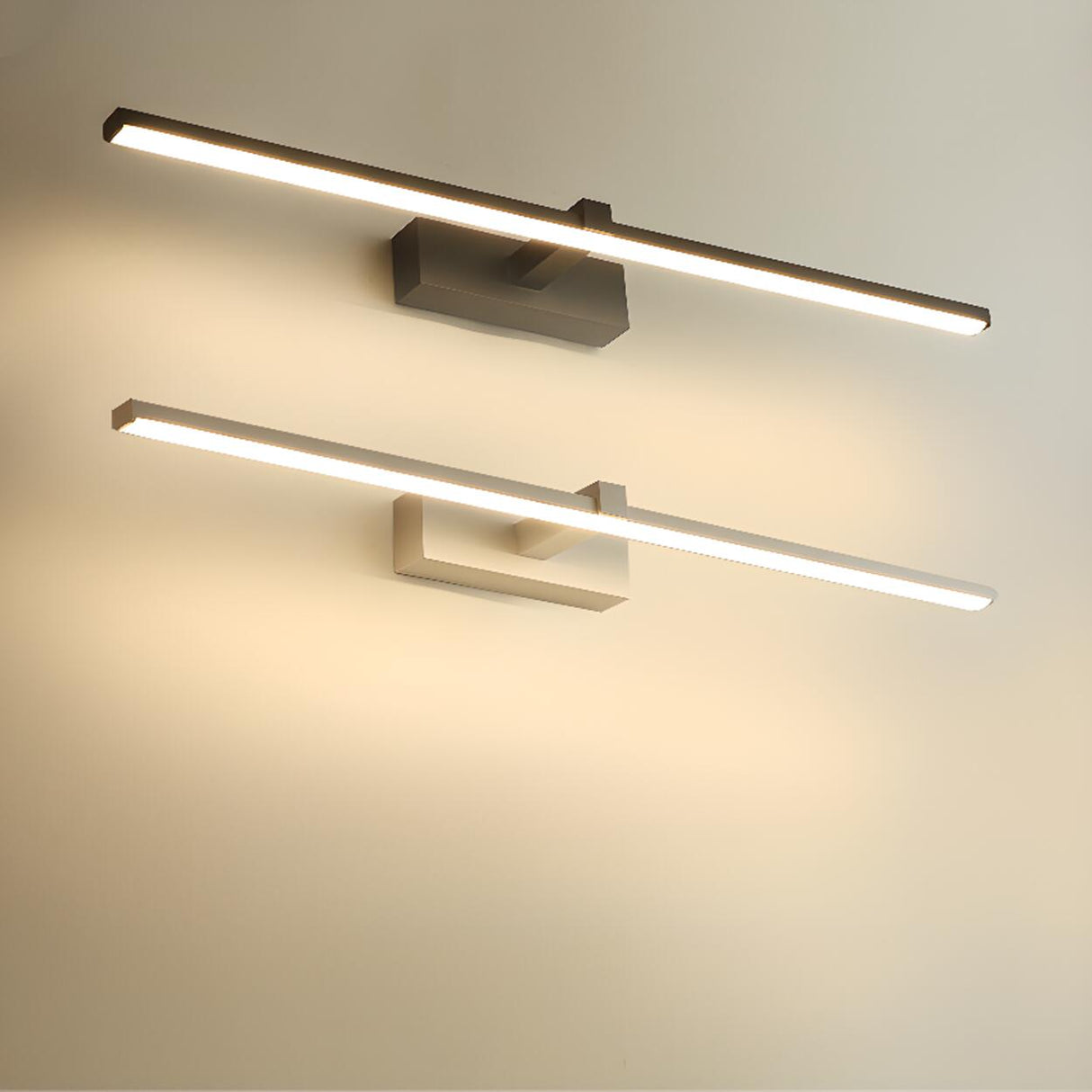 Modern Rectangular LED Bathroom Vanity Light Set Image - 1