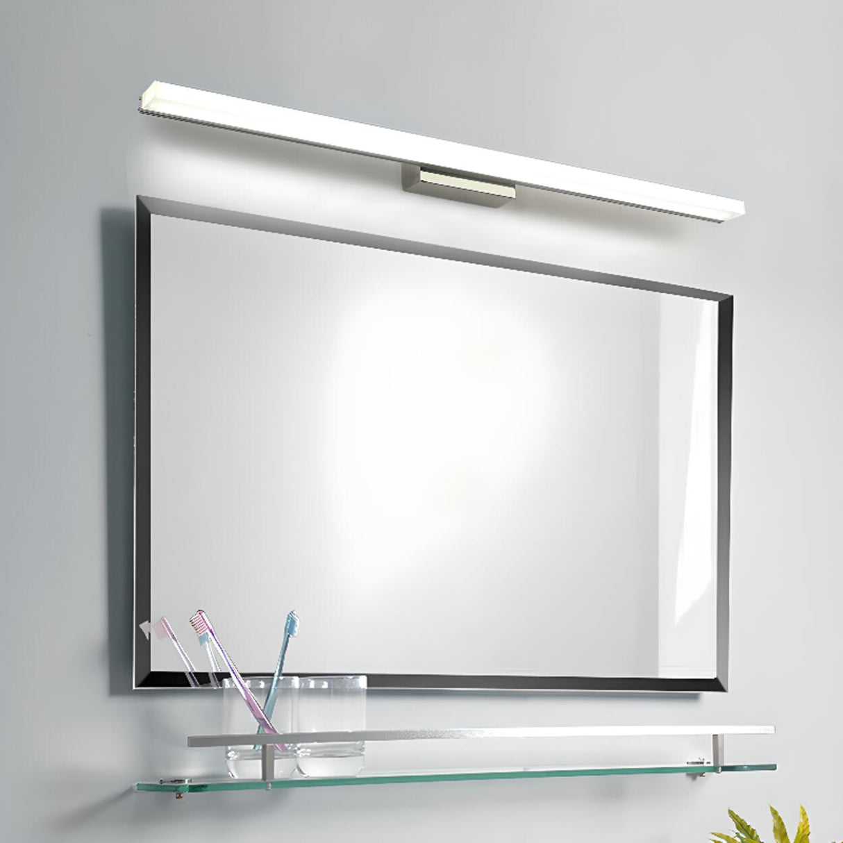 Modern Rectangular LED Bathroom Vanity Mirror Light Image - 2