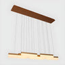 Modern Rectangular LED Linear Island Dining Room Chandelier Image - 4