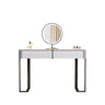 Modern Rectangular Marble Makeup Vanity with LED Mirror Image - 6