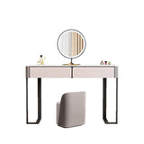 Modern Rectangular Marble Makeup Vanity with LED Mirror Image - 7