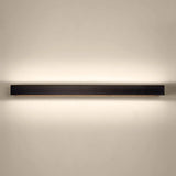 Modern Rectangular Metal Black Mirror Vanity Lights Image - 9