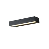 Modern Rectangular Metal Black Outdoor Wall Lights Image - 5