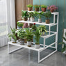 Modern Rectangular Metal Crate Large Plant Stand Black Image - 2