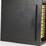 Modern Rectangular Metal Lantern Outdoor Pillar Light Image - 12