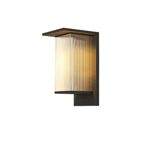 Modern Rectangular Metal LED Outdoor Wall Sconces Image - 2