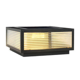 Modern Rectangular Metal Outdoor Garden Post Light Image - 6