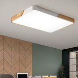 Modern Rectangular Mounted Flush Mount Ceiling Light Image - 1