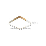 Modern Rectangular Mounted Flush Mount Ceiling Light Image - 26