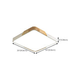 Modern Rectangular Mounted Flush Mount Ceiling Light Image - 27