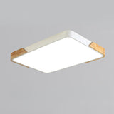 Modern Rectangular Mounted Flush Mount Ceiling Light Image - 9