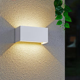 Modern Rectangular Outdoor Up Down Wall Light Image - 3