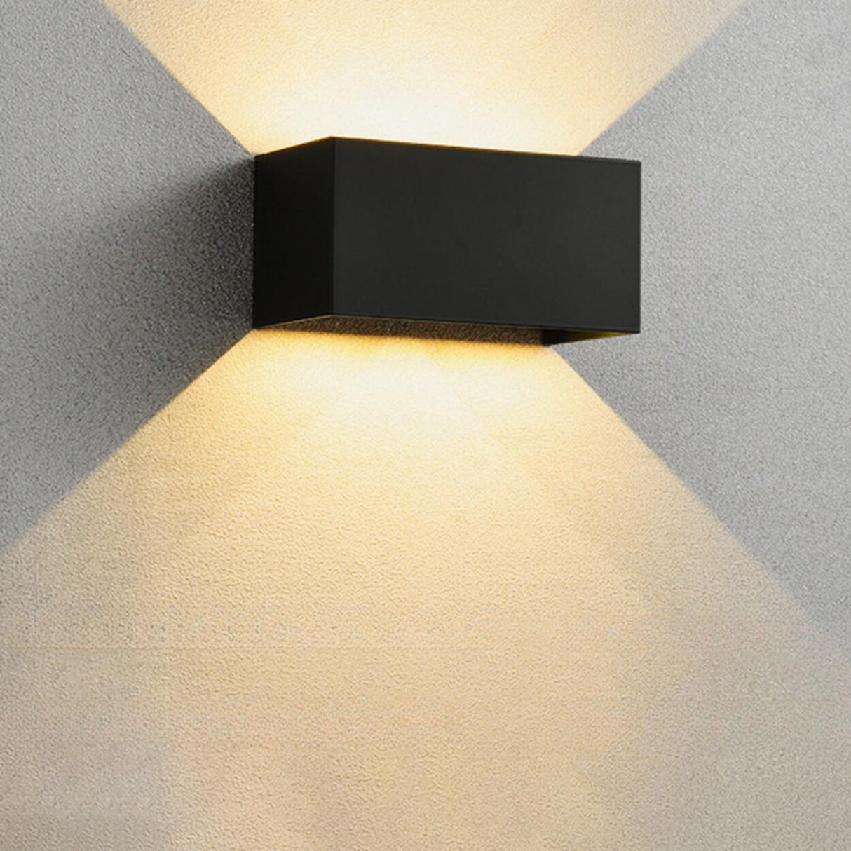 Modern Rectangular Outdoor Up Down Wall Light Image - 4