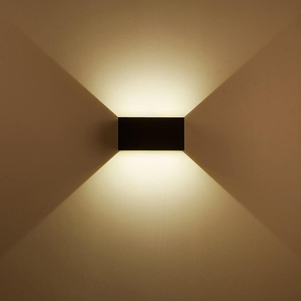 Modern Rectangular Outdoor Up Down Wall Light Image - 7