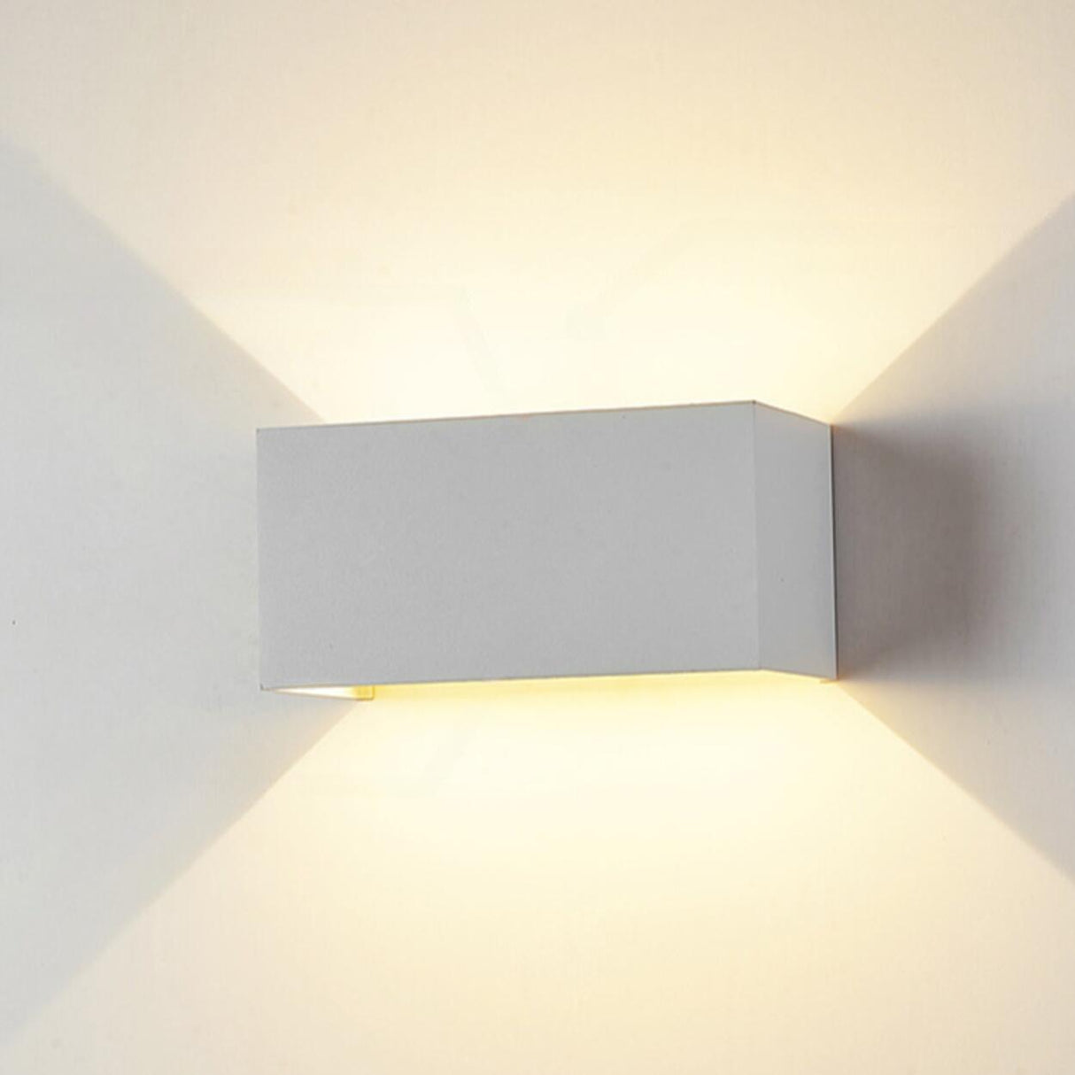 Modern Rectangular Outdoor Up Down Wall Light Image - 8