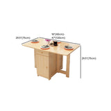 Modern Rectangular Pine Kitchen Dining Table Collapsible Image - 17