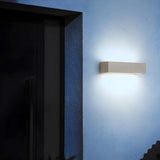 Modern Rectangular Stone Exterior Up Down Wall Light Image - 1