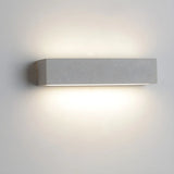 Modern Rectangular Stone Exterior Up Down Wall Light Image - 10