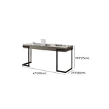 Modern Rectangular Storage Drawers Stone Computer Desk #size