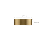 Modern Rectangular Wall Light Outdoor Gold 2 Lights #size