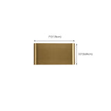 Modern Rectangular Wall Light Outdoor Gold 2 Lights Image - 15