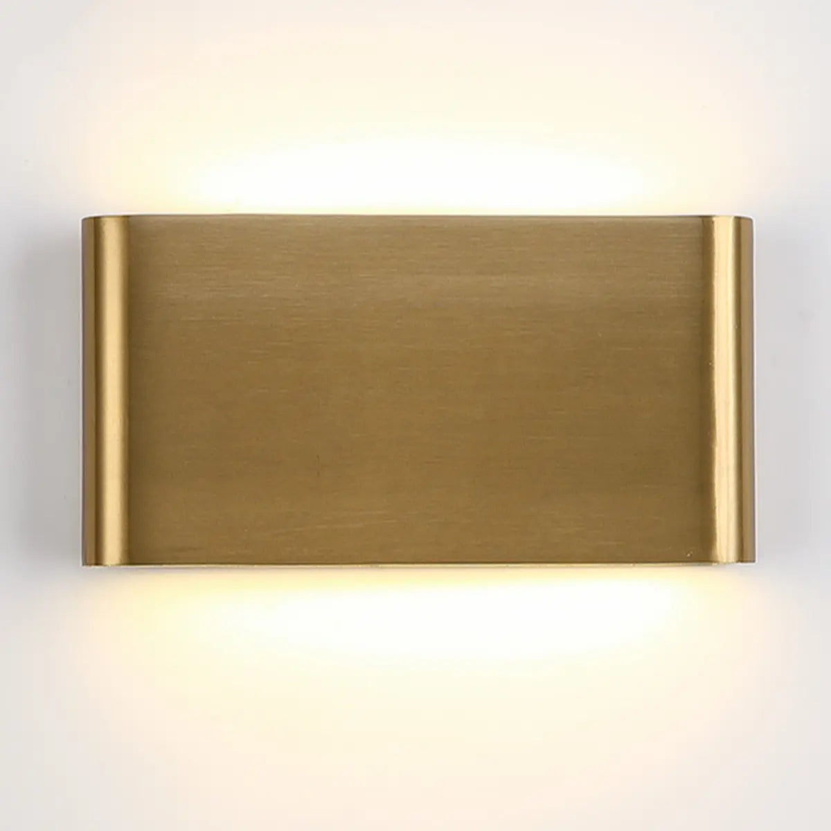 Modern Rectangular Wall Light Outdoor Gold 2 Lights Image - 9