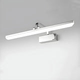 Modern Rectangular White Bathroom LED Vanity Light Image - 10