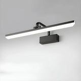 Modern Rectangular White Bathroom LED Vanity Light Image - 13