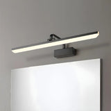 Modern Rectangular White Bathroom LED Vanity Light Image - 14