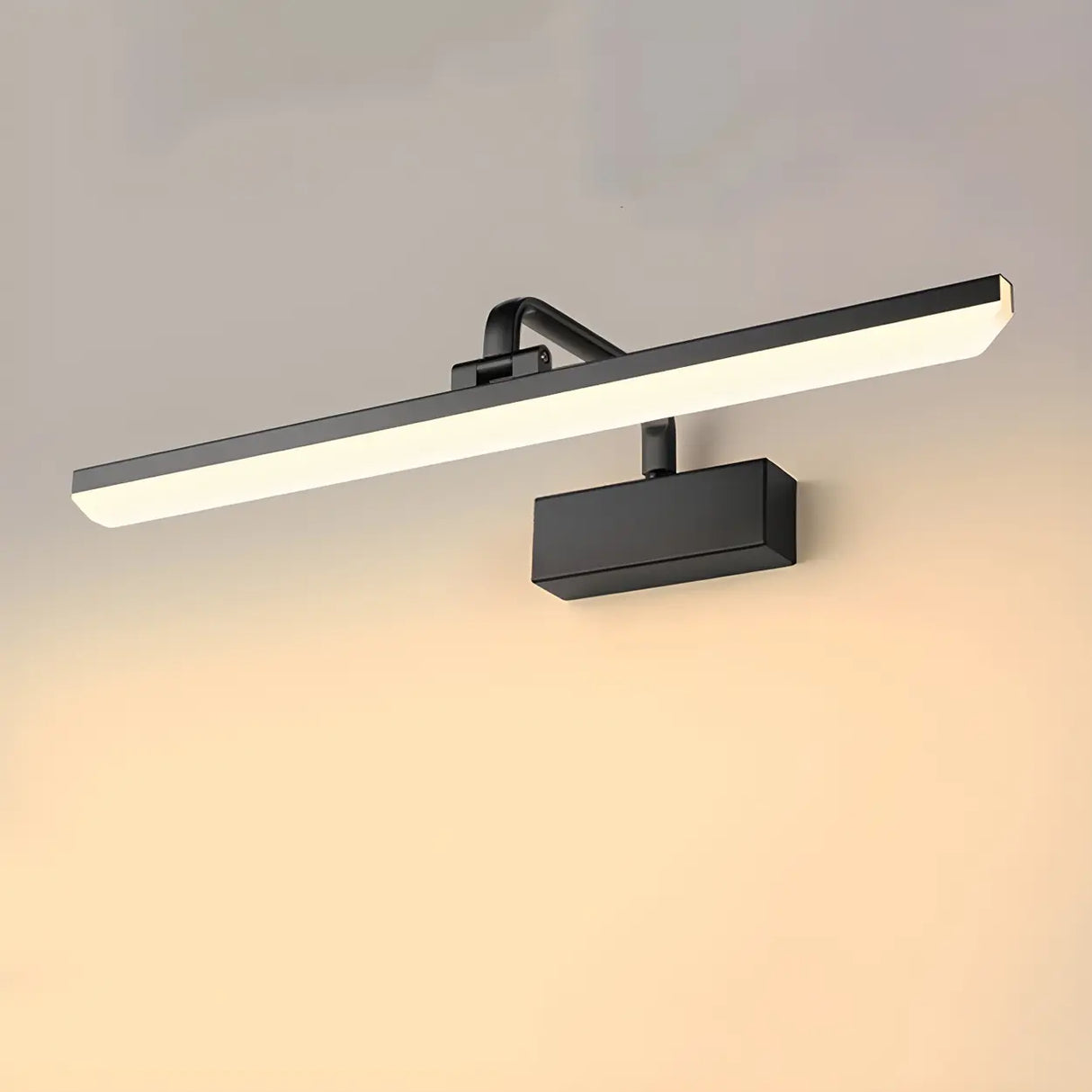 Modern Rectangular White Bathroom LED Vanity Light Image - 15