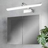 Modern Rectangular White Bathroom LED Vanity Light Image - 22