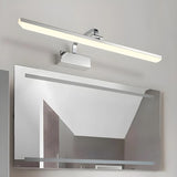 Modern Rectangular White Bathroom LED Vanity Light Image - 4