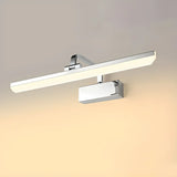 Modern Rectangular White Bathroom LED Vanity Light Image - 6