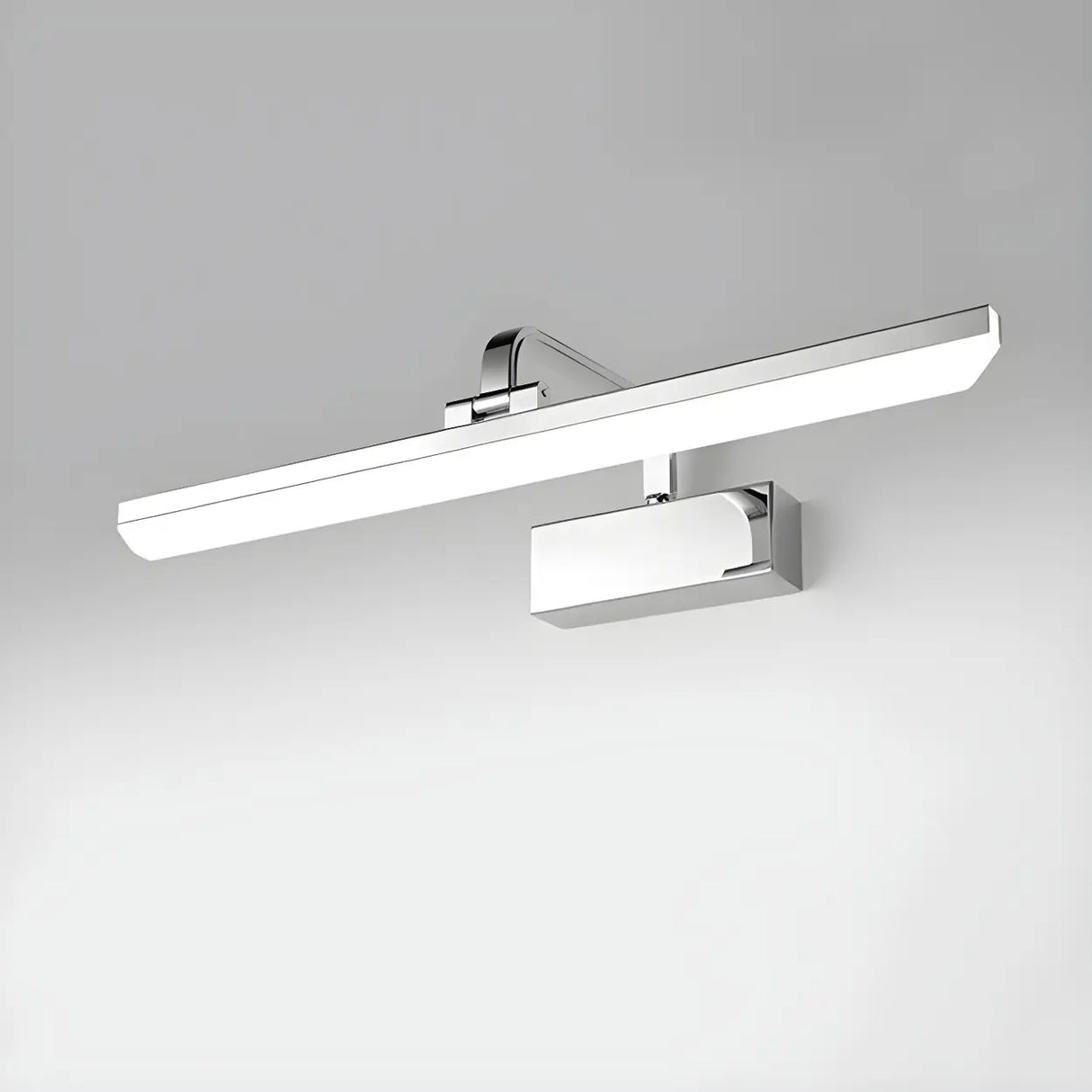 Modern Rectangular White Bathroom LED Vanity Light Image - 8