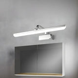 Modern Rectangular White Bathroom LED Vanity Light Image - 9