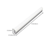 Modern Rectangular White Bathroom Vanity Wall Light #size