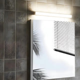 Modern Rectangular White Bathroom Vanity Wall Light Image - 3