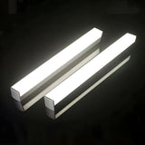 Modern Rectangular White Bathroom Vanity Wall Light Image - 4