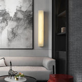 Modern Rectangular White Metal Wall Sconce Light Image - 1