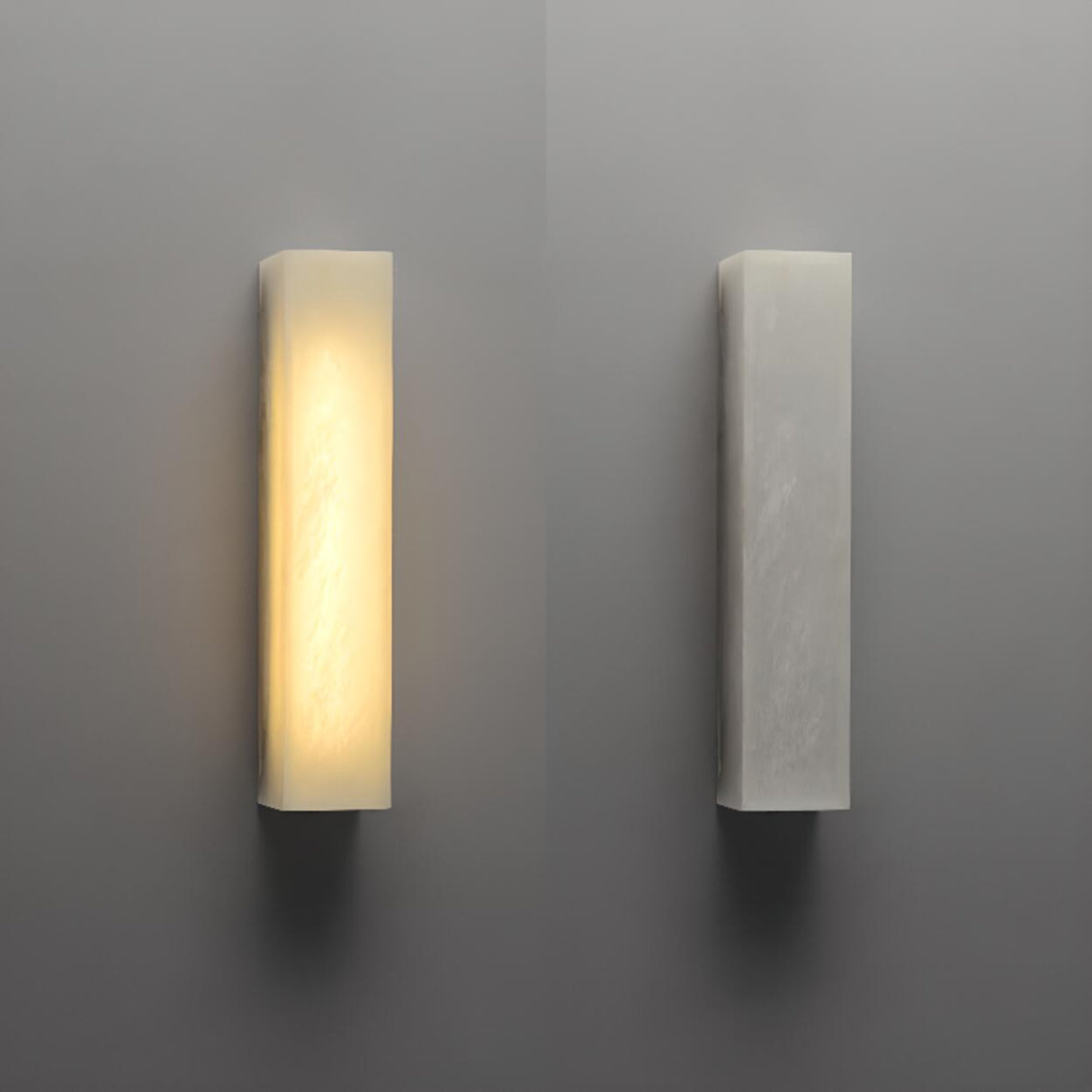 Modern Rectangular White Metal Wall Sconce Light Image - 13