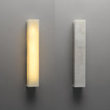 Modern Rectangular White Metal Wall Sconce Light Image - 14