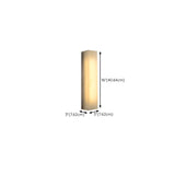 Modern Rectangular White Metal Wall Sconce Light #size