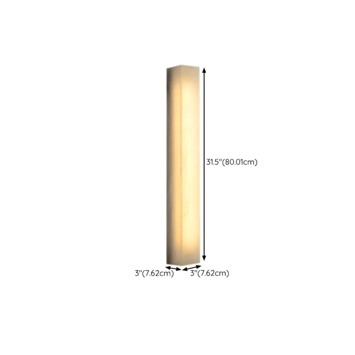 Modern Rectangular White Metal Wall Sconce Light Image - 30