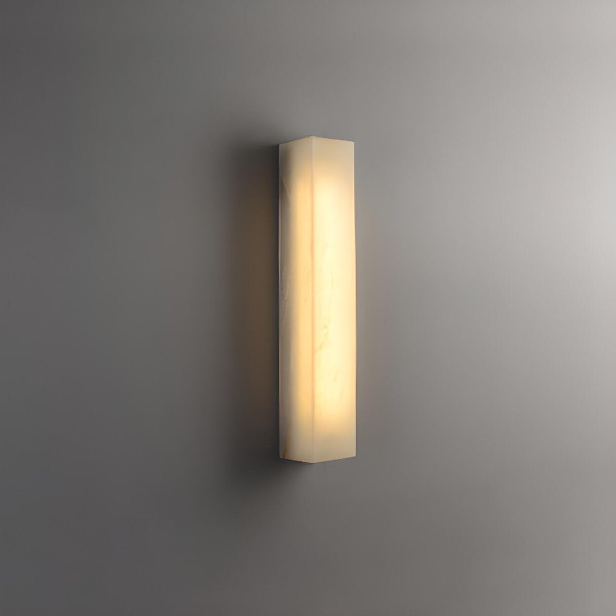 Modern Rectangular White Metal Wall Sconce Light Image - 7