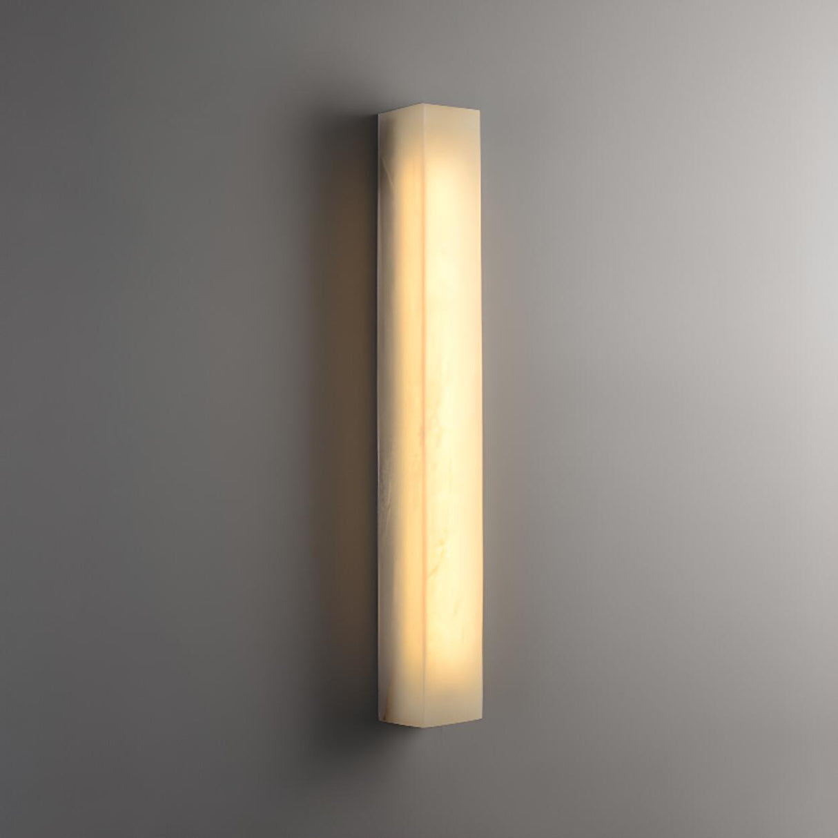 Modern Rectangular White Metal Wall Sconce Light Image - 9