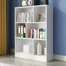 Modern Rectangular White Standard Wood Storage Bookcase Image - 1