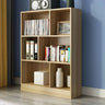 Modern Rectangular White Standard Wood Storage Bookcase Image - 3