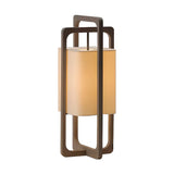 Modern Rectangular Wooden Frame Lihou Floor Lamp Image - 6