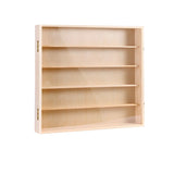 Modern Rectangular Wooden Natural Pine Display Cabinet Image - 5